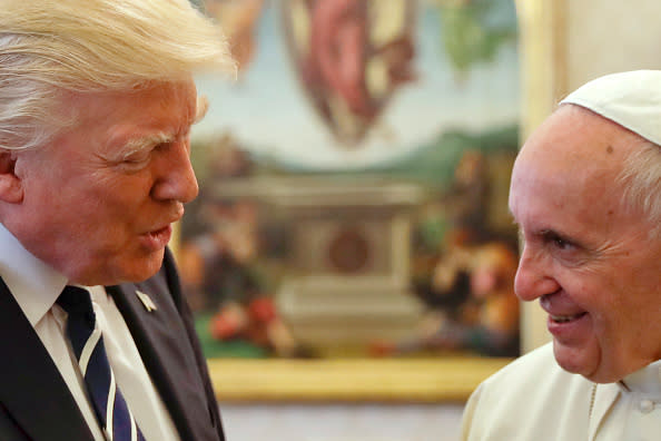 Here’s the story behind that viral photo of Pope Francis and Donald Trump