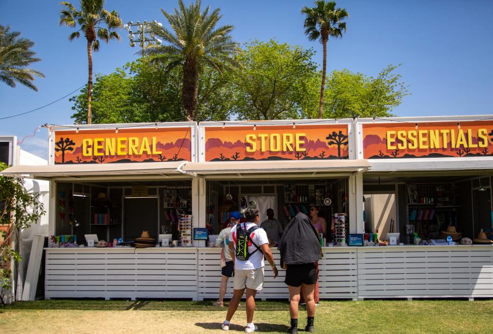 The General Store is seen on the grounds during the Coachella Valley Music and Arts Festival at the Empire Polo Club in Indio, Calif., Sunday, April 16, 2023. 