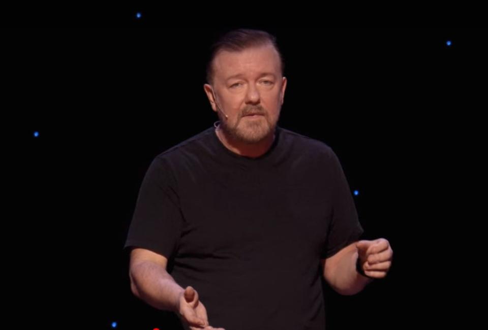 Gervais discussed the controversy in his new special (Netflix)
