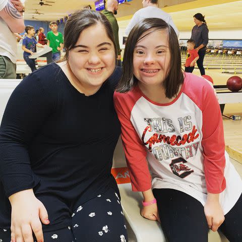 <p>Courtesy of Toni Gray and Patricia Gates</p> Bowling is a passion for Ava Shahbahrami, left, and Ava Shahbahrami, right.