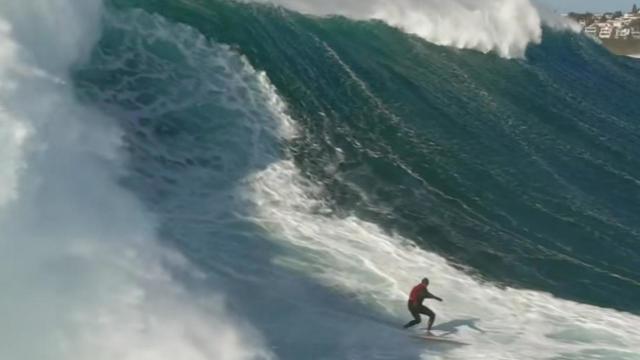 Sydney weather: Big wave surfers enjoy huge swell off the city's