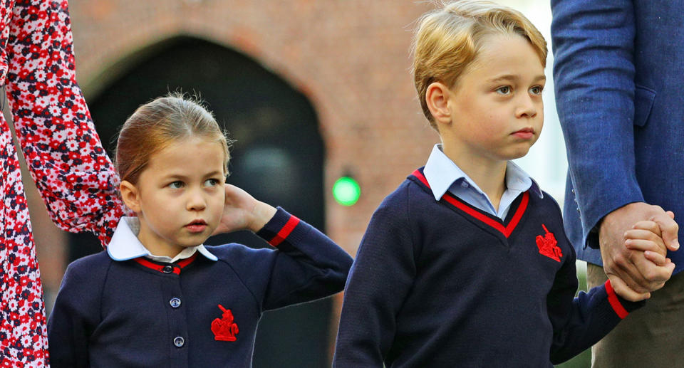 Prince George and Princess Charlotte will attend church on Christmas Day this year. [Photo: Getty]