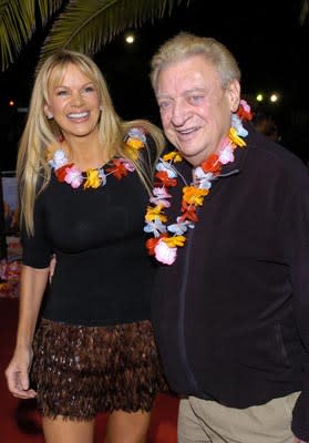 Rodney Dangerfield and wife at the LA premiere of Columbia's 50 First Dates