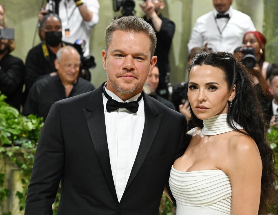 Matt Damon, Luciana Damon, met gala