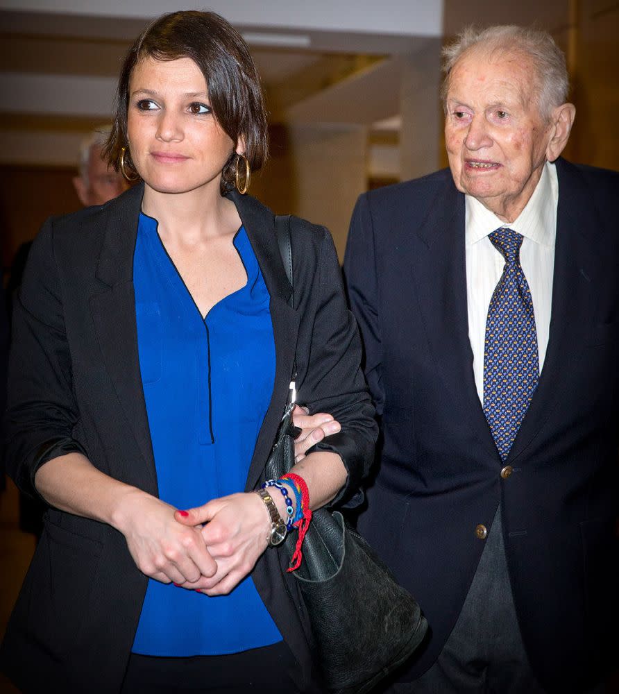 Ines Zorreguieta and her father, Jorge Horacio Zorreguieta, in October 2016