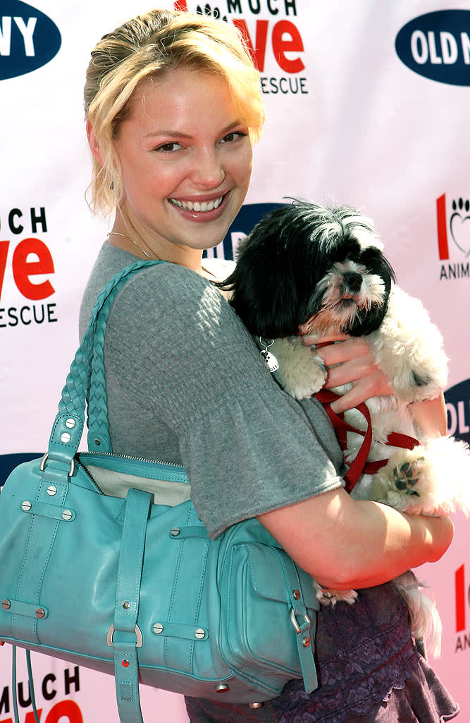 Katherine Heigl and dog Maggie