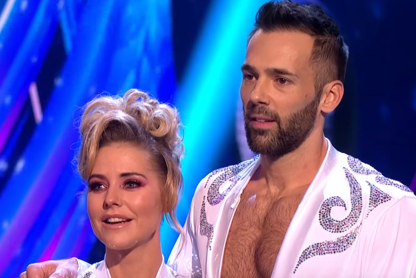 Controversial exit: Stephanie Waring and Sylvain Longchambon have spoken out over their Dancing on Ice elimination: ITV