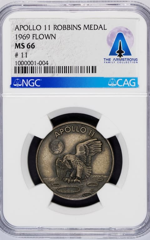 Apollo 11 Robbins Medallion  - Credit: Heritage Auctions