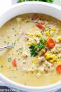 <p>This rich and creamy soup recipe is the best way to use up turkey, corn, and any other surplus veggies that may be taking up space in your fridge.</p><p><strong>Get the recipe at <a href="http://diethood.com/turkey-corn-chowder/" rel="nofollow noopener" target="_blank" data-ylk="slk:Diethood;elm:context_link;itc:0;sec:content-canvas" class="link ">Diethood</a>. </strong></p><p><strong>Tools you'll need:</strong> <em>$46, Zelancio Cast Iron Dutch Oven, </em><a href="https://www.amazon.com/dp/B01M366JG2/?tag=syn-yahoo-20&ascsubtag=%5Bartid%7C10070.g.1986%5Bsrc%7Cyahoo-us" rel="nofollow noopener" target="_blank" data-ylk="slk:amazon.com;elm:context_link;itc:0;sec:content-canvas" class="link ">amazon.com</a><br></p>