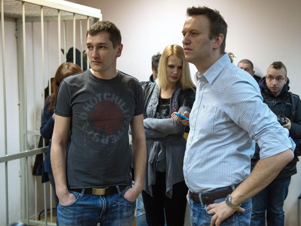 Alexei Navalny and his brother, Oleg Navalny.