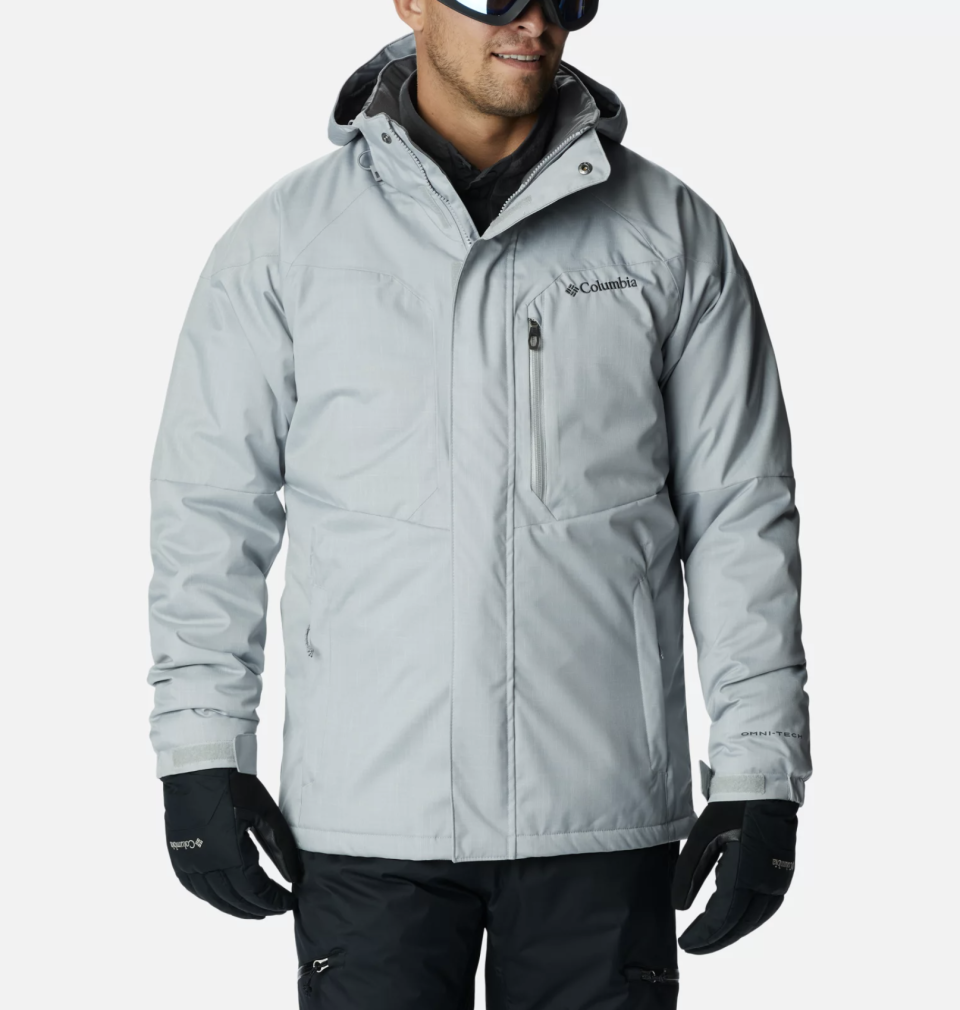 Alpine Action Insulated Ski Jacket in Columbia Grey (Photo via Columbia)