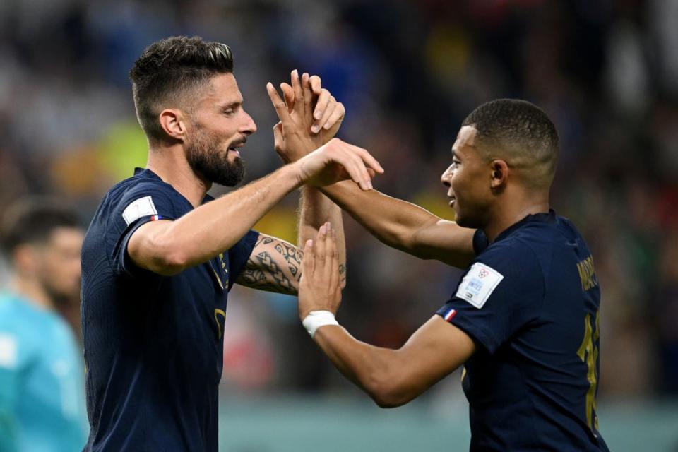 Giroud and Mbappe linked up well in attack (Getty Images)