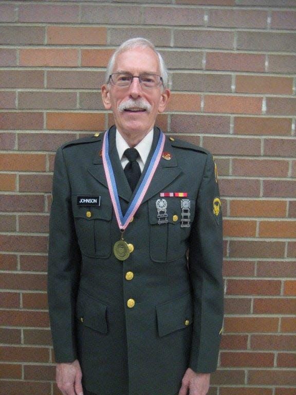 Richard Johnson, an Army veteran, recently went to Washington D.C. on the Honor Flight and was inducted into The Crawford County Veterans Hall of Fame in November.