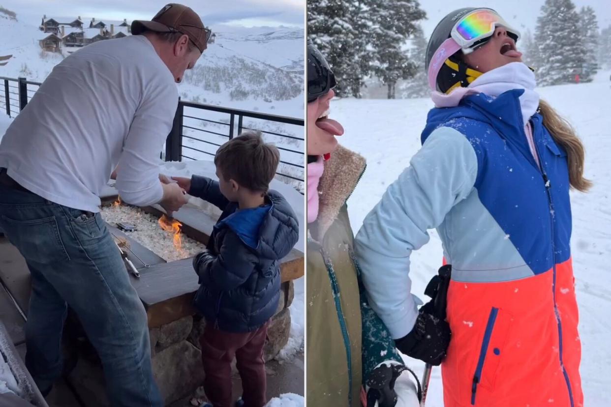 Chip and Joanna Gaines, Kids Enjoy Fireside Puzzles and Snowball Fights on Family Ski Trip