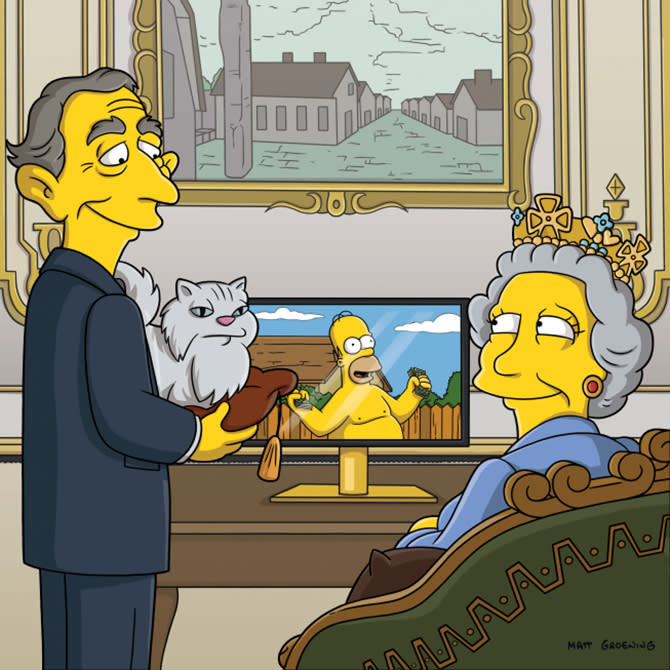 <b>'Los Simpson' </b><br> Continuando con los dibujos animados, también apareció en tres episodios de <a href=" http://es.cine.yahoo.com/l/los-simpsons/index-9531363.html" data-ylk="slk:‘Los Simpsons’;elm:context_link;itc:0;sec:content-canvas;outcm:mb_qualified_link;_E:mb_qualified_link;ct:story;" class="link  yahoo-link"> ‘Los Simpsons’ </a>, precisamente en 1992, 2000 y 2010.