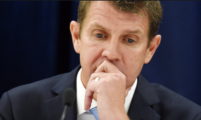 Mike Baird's government has come under fire over emails about a campaign brief in relation to the greyhound ban. Photo: AAP