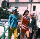 <p>Whenever Jackie Kennedy stepped out, the fashion world took notes. Her and Lee Radziwill both impeccably work these headscarves into a casual ‘out and about’ look.</p>