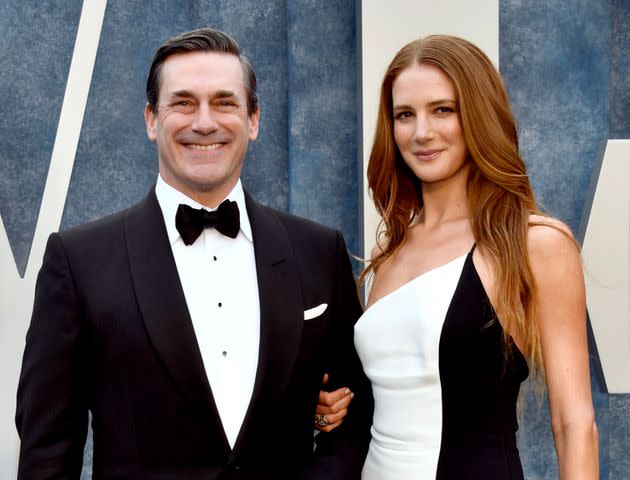 Jon Hamm and Anna Osceola first met while shooting the “Mad Men” series finale in 2015.