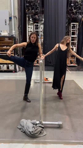 <p>Jennifer Garner Instagram</p> Jennifer Garner and New York City Ballet principal dancer, Unity Phelan, showcasing their ballet skills on Nov.7, 2023