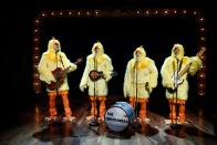 <p>Blake, along with Jimmy Fallon, Chris Tartaro, and Nick Offerman, donned chicken costumes as The Chickeneers for a 2013 episode of <em>Late Night with Jimmy Fallon.</em> They performed "Ho Hey" by The Lumineers, naturally.<br></p>