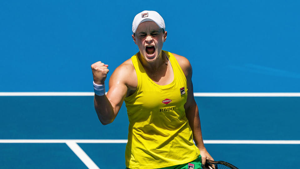 Ash Barty is favourite to take home Australia's tennis player of the year. (Getty Images)