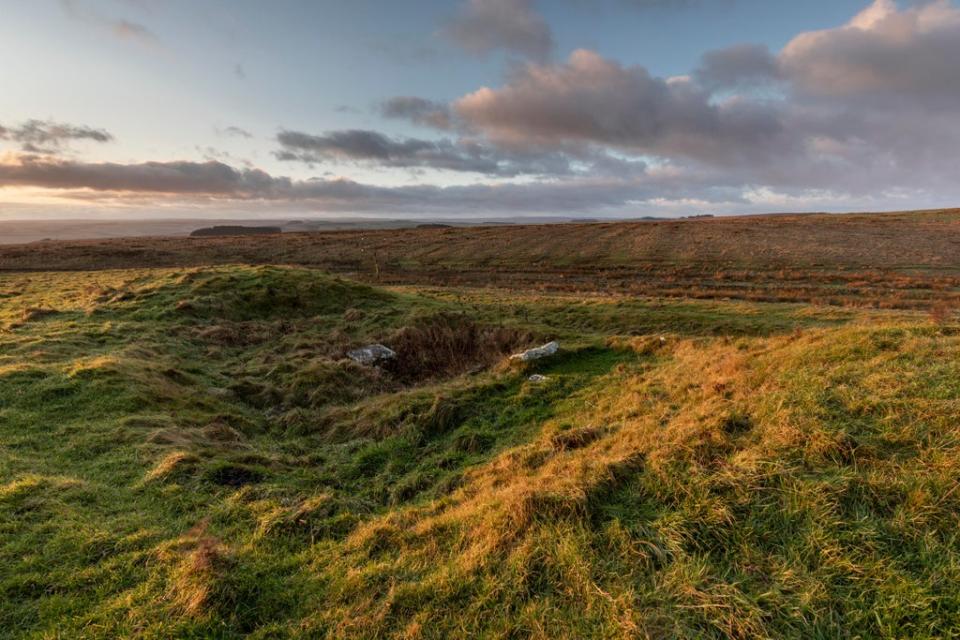 The Carrawburgh Roman Fort on Hadrian’s Wall in Northumberland National Park which has been donated to the nation by the landowner (Justin Minns/English Heritage/PA) (PA Media)