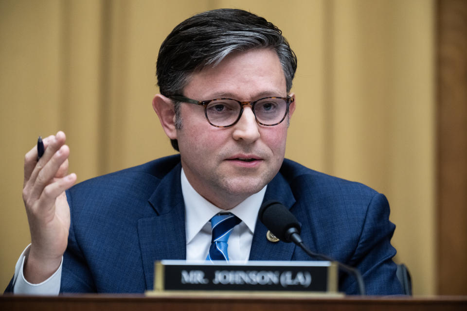 Louisiana Rep. Mike Johnson at a House Judiciary Committee hearing in April. 