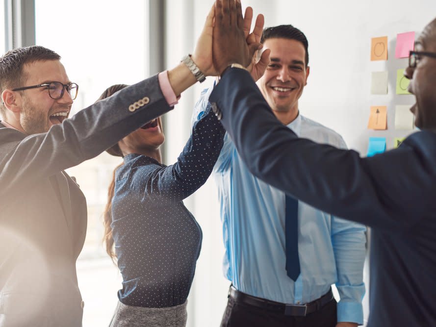 Erfolgreiche Menschen im Job