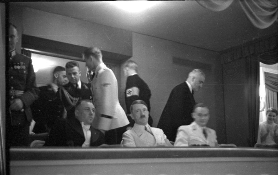 Adolf Hitler at the Salzburg Festival in 1939 watching ‘Don Giovanni’ (Salzburg Festival Archive)