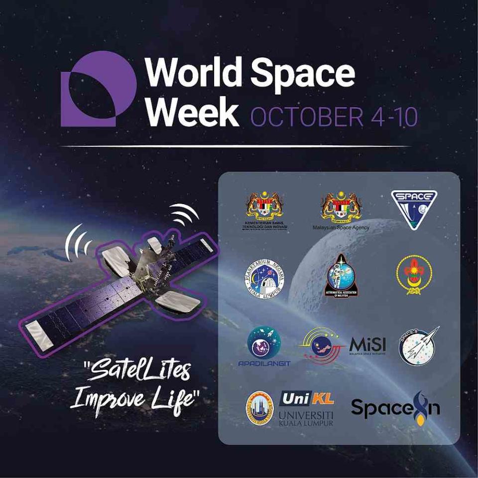 World Space Week 2020 is themed 'Satellites improve life.' — Picture courtesy of Captain Faiz