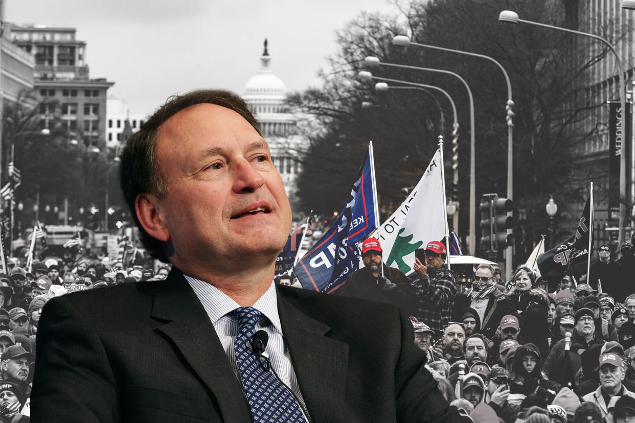 Samuel Alito; Trump Supporters Photo illustration by Salon/Getty Images