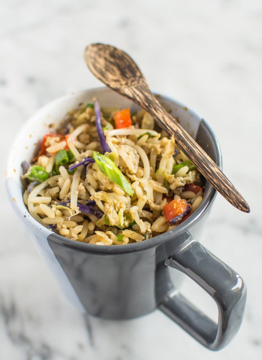 Fried Rice in a Mug from Healthy Nibbles And Bits