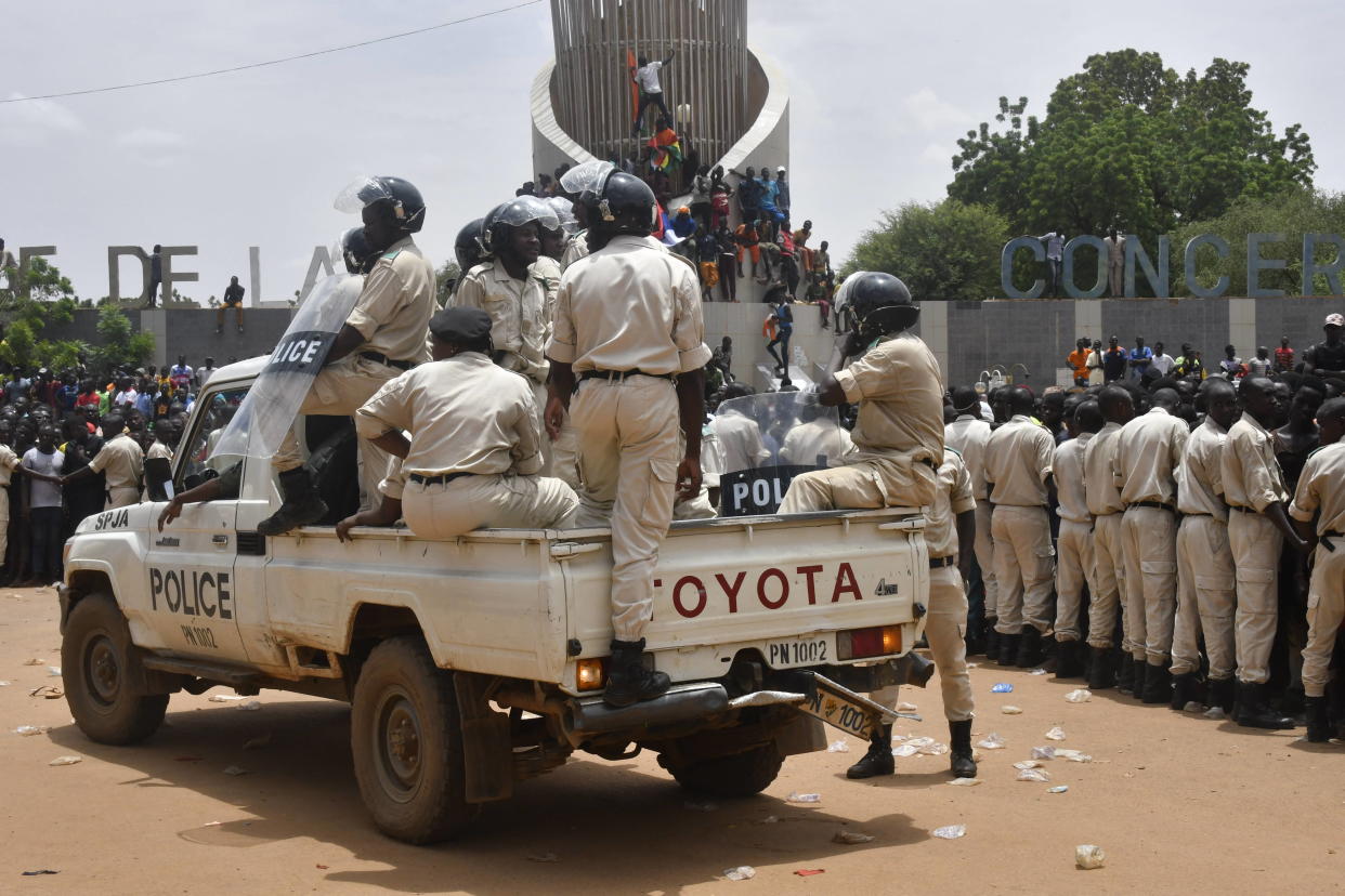 La police nigérienne à Niamey le 30 juillet (image d’illustration).