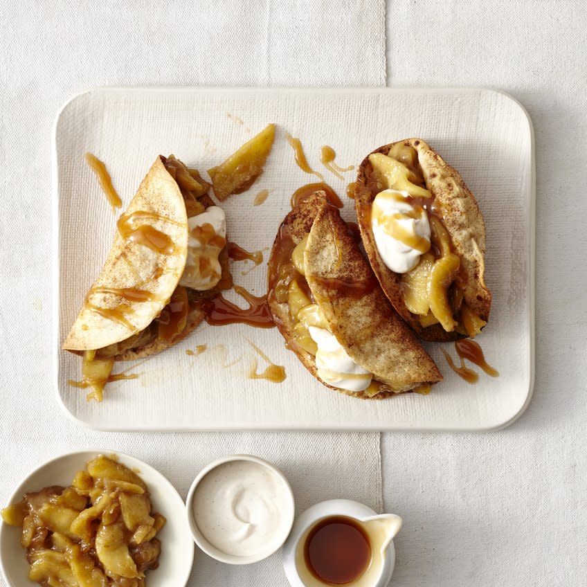 Caramel-Apple Dessert Tacos