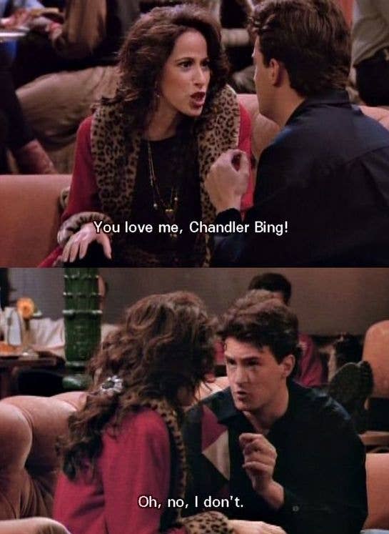 Maggie Wheeler and Matthew Perry on "Friends"