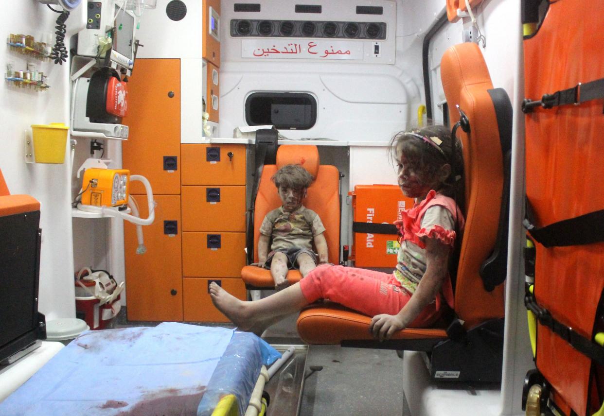 The Aleppo Media Center has identified the boy in the ambulance as 5-year-old Omran Daqneesh. He was injured in an airstrike that hit Aleppo, this week, according to the activist group.