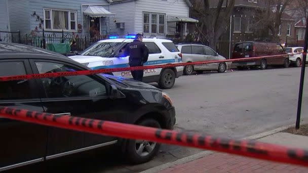 PHOTO: Chicago police are looking for suspects after a 21-year-old man with special needs was shot while waiting for a bus in Chicago on Jan. 18, 2023. (ABC 7)