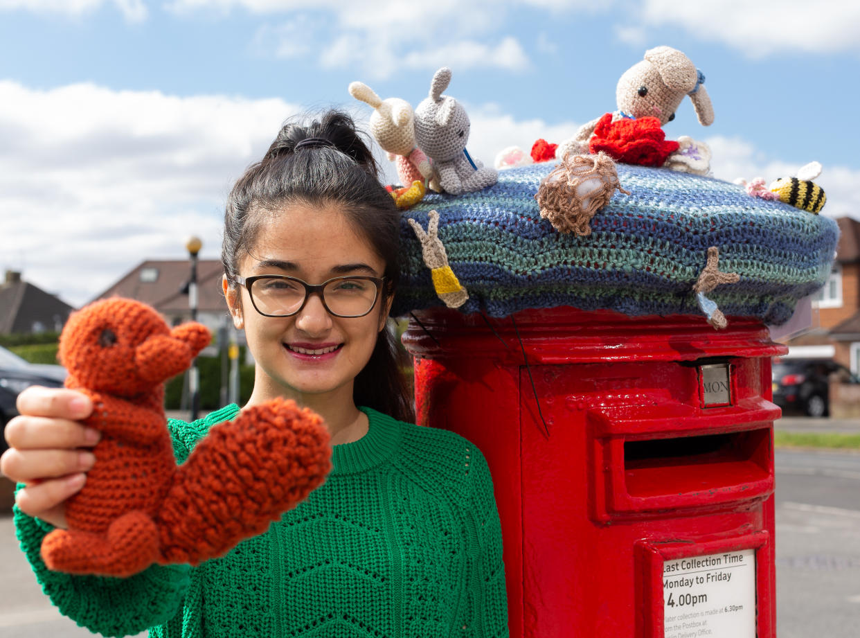 Ameera Dulloo shows off her creation in Eastcote, Middlesex