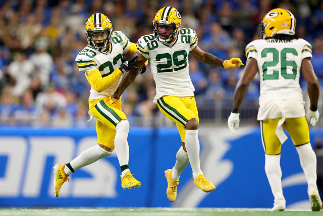 Jaire Alexander and Rasul Douglas are the only cornerback duo in the NFL  with four or more interceptions