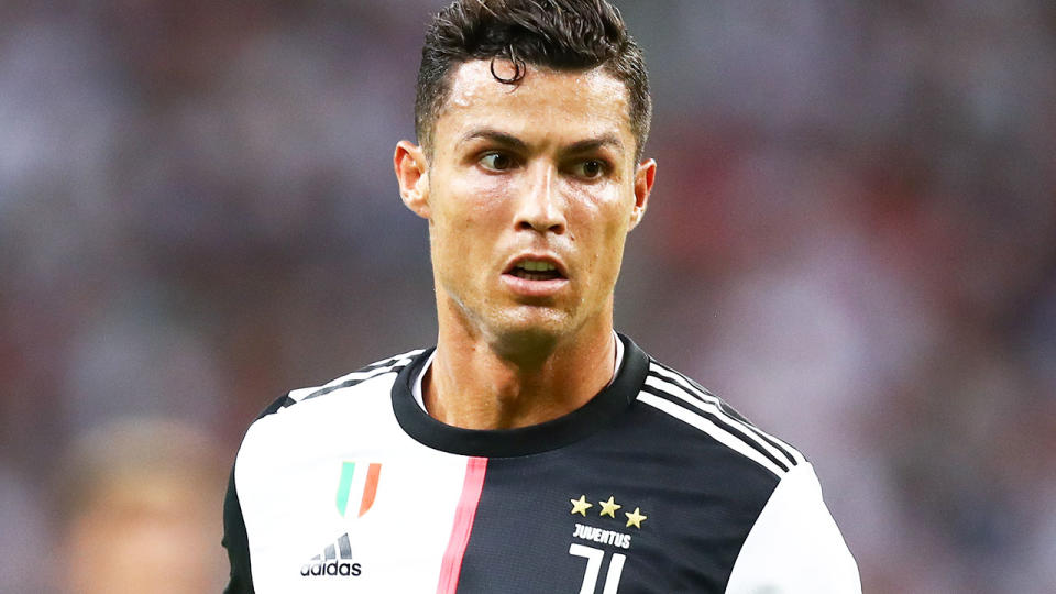 Cristiano Ronaldo in action for Juventus during the International Champions Cup match against Tottenham. (Photo by Pakawich Damrongkiattisak/Getty Images)