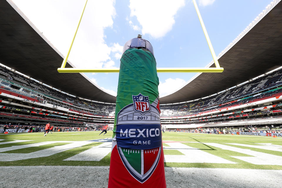 The 2017 game in Mexico City between the Raiders and Patriots went off without problems. This year’s game, between the Chiefs and Rams, is the exact opposite. (Getty Images)