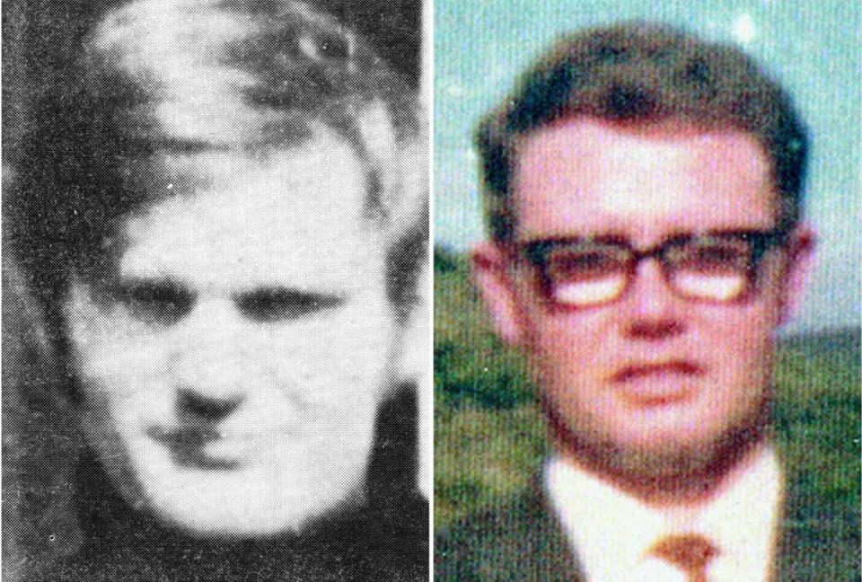 Soldier F is accused of the murders of James Wray (left) and William McKinney who died on Bloody Sunday (Bloody Sunday Trust/PA) (PA Media)