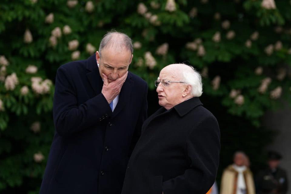 Taoiseach Micheal Martin and President Michael D Higgins will be in London for the funeral (PA) (PA Wire)