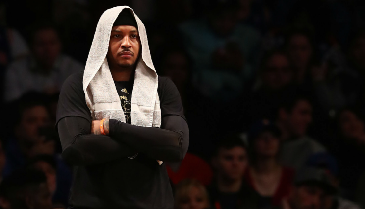 Carmelo Anthony vive su momento más delicado en los Knicks. / Foto: Sporting News