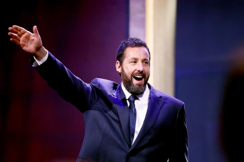 March 19, 2023: Adam Sandler appears onstage during the 24th Annual Mark Twain Prize For American Humor at The Kennedy Center in Washington, DC.  This year's award is honoring Sandler.