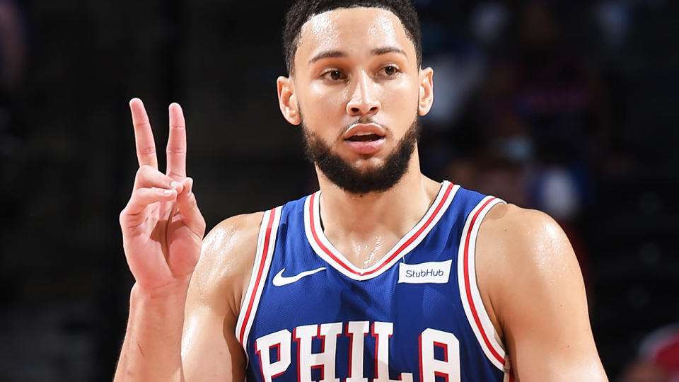 Ben Simmons bounced back from a poor free throw shooting night in Philadelphia's game four loss to close out the Washington Wizards with a triple-double. (Photo by David Dow/NBAE via Getty Images)