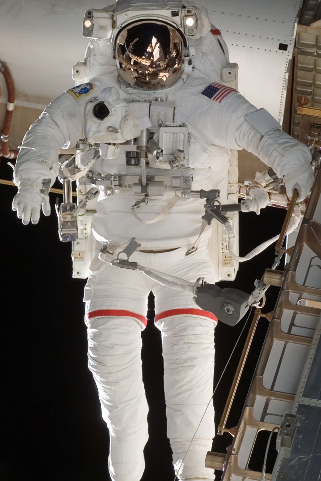 EMU suit worn during EVA on the International Space Station