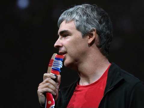 larry page toothbrush