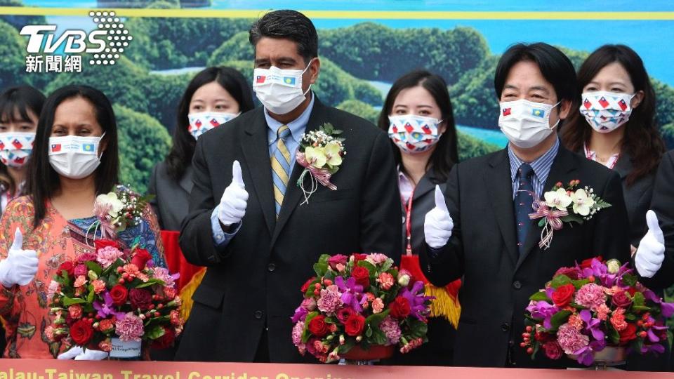 帛琉總統惠恕仁夫婦3月底時還來台灣推廣觀光。（圖／達志影像美聯社）