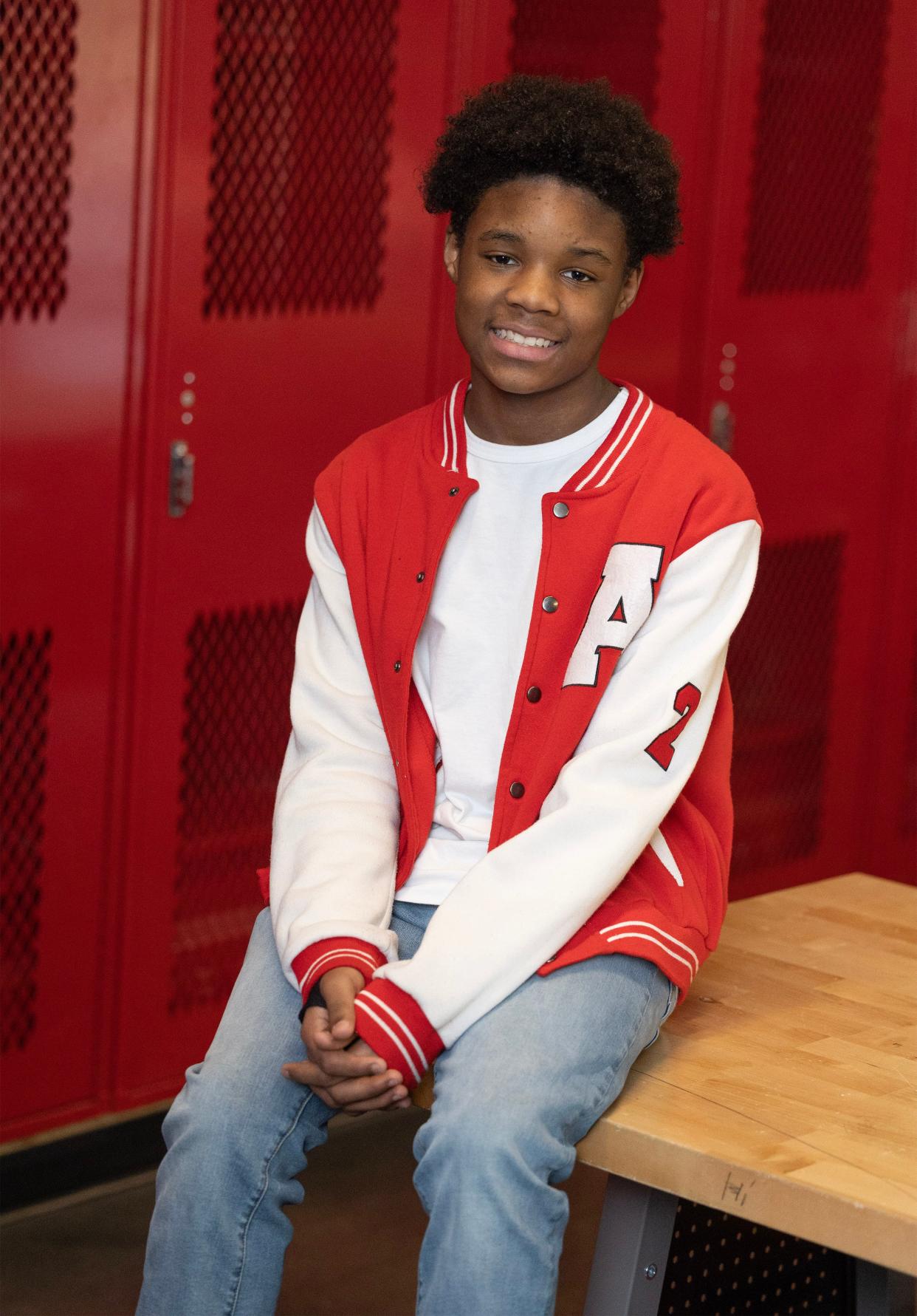 Arsenio Smith, a seventh-grader at Crenshaw Middle School is a Canton Repository Synchrony Financial Kid of Character for May